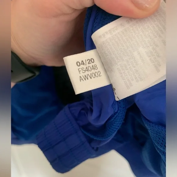 Adidas Woven Tape Jacket Water Resistant Wind Breaker - Men’s Small - Royal Blue - Picture 14 of 16